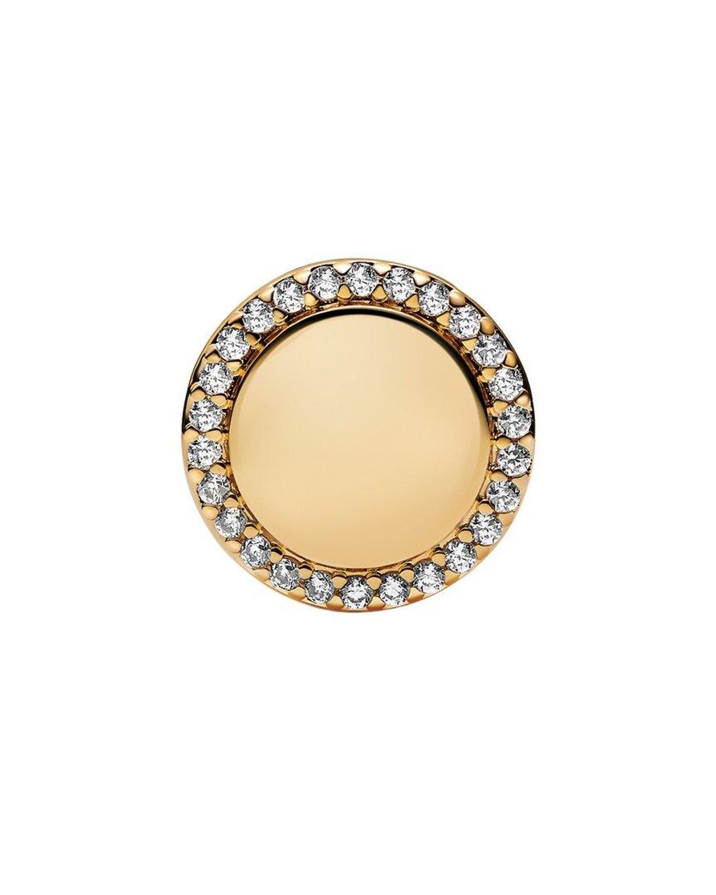 Pandora White 14K Plated Cz Charm