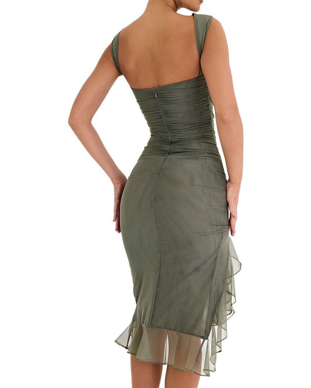 LOEY Green Midi Dress