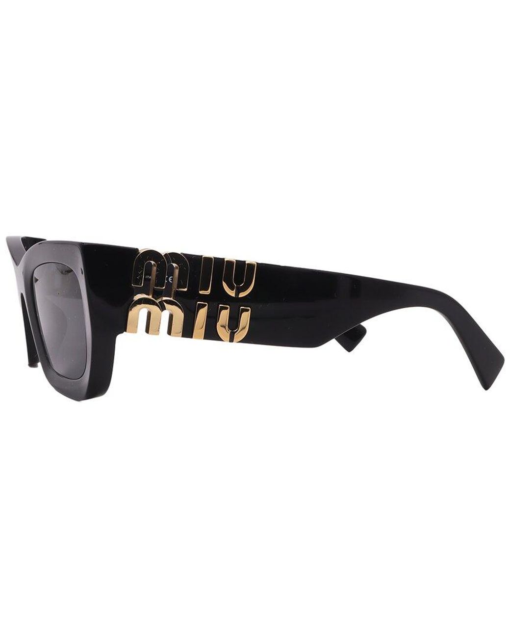 Miu Miu Black Mu09Ws 53Mm Sunglasses
