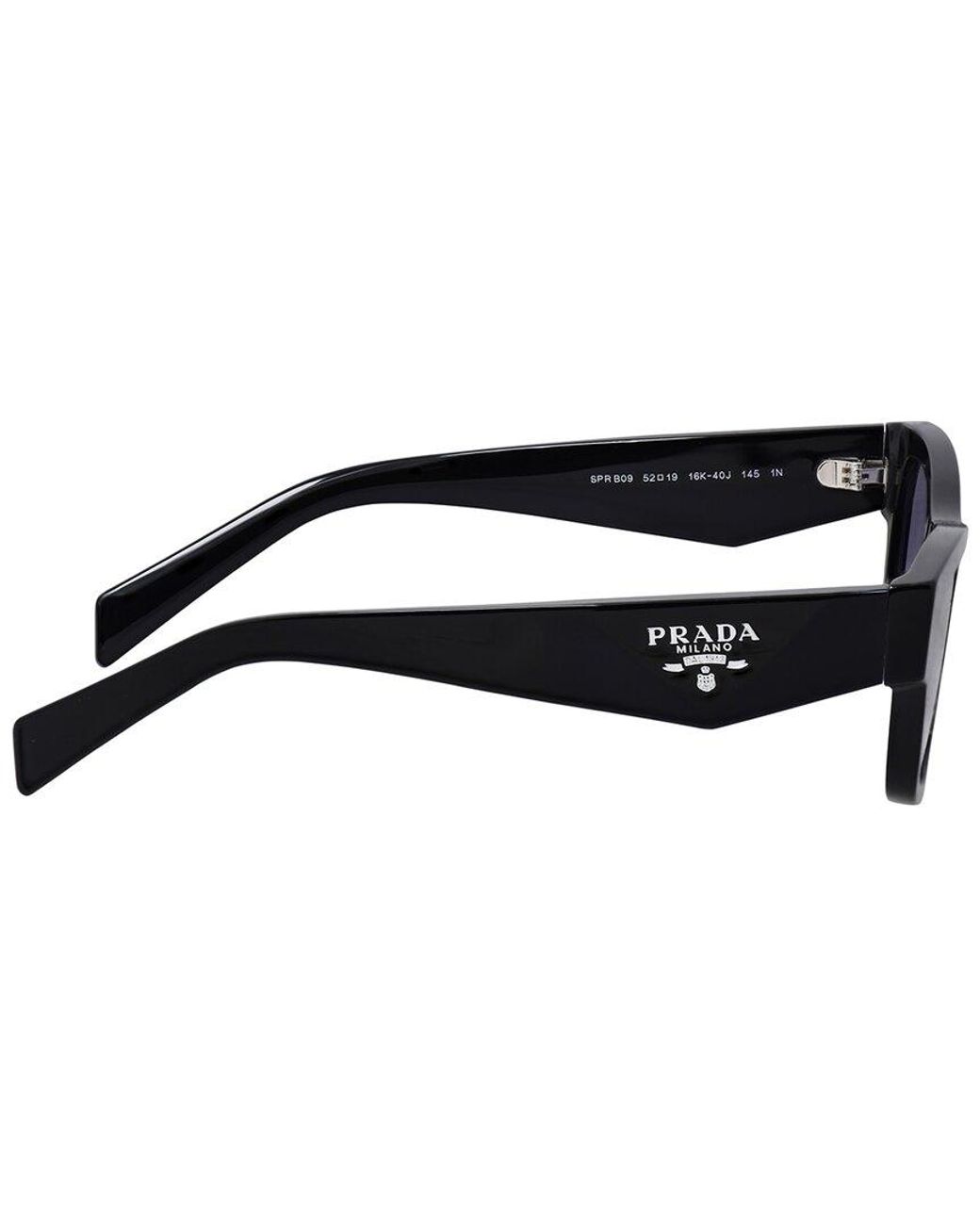 Prada Black Prb09S 52Mm Sunglasses