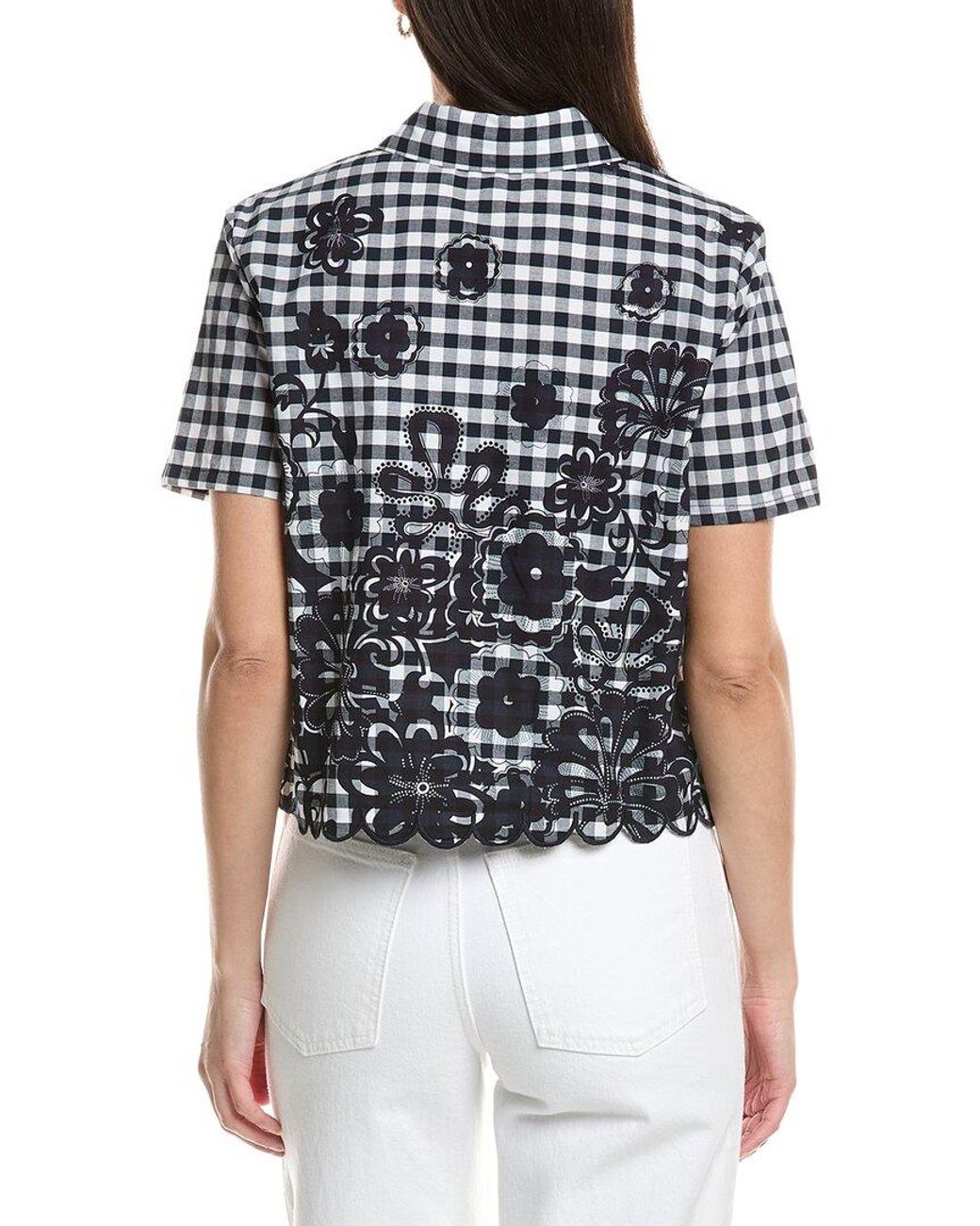 NVLT Blue Poplin Gingham Shirt