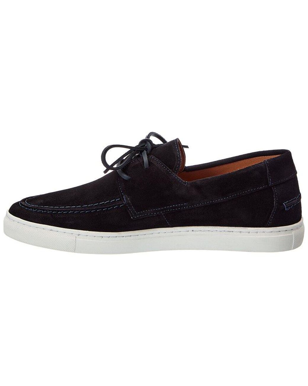 Bruno Magli Blue Novoli Suede Sneaker for men