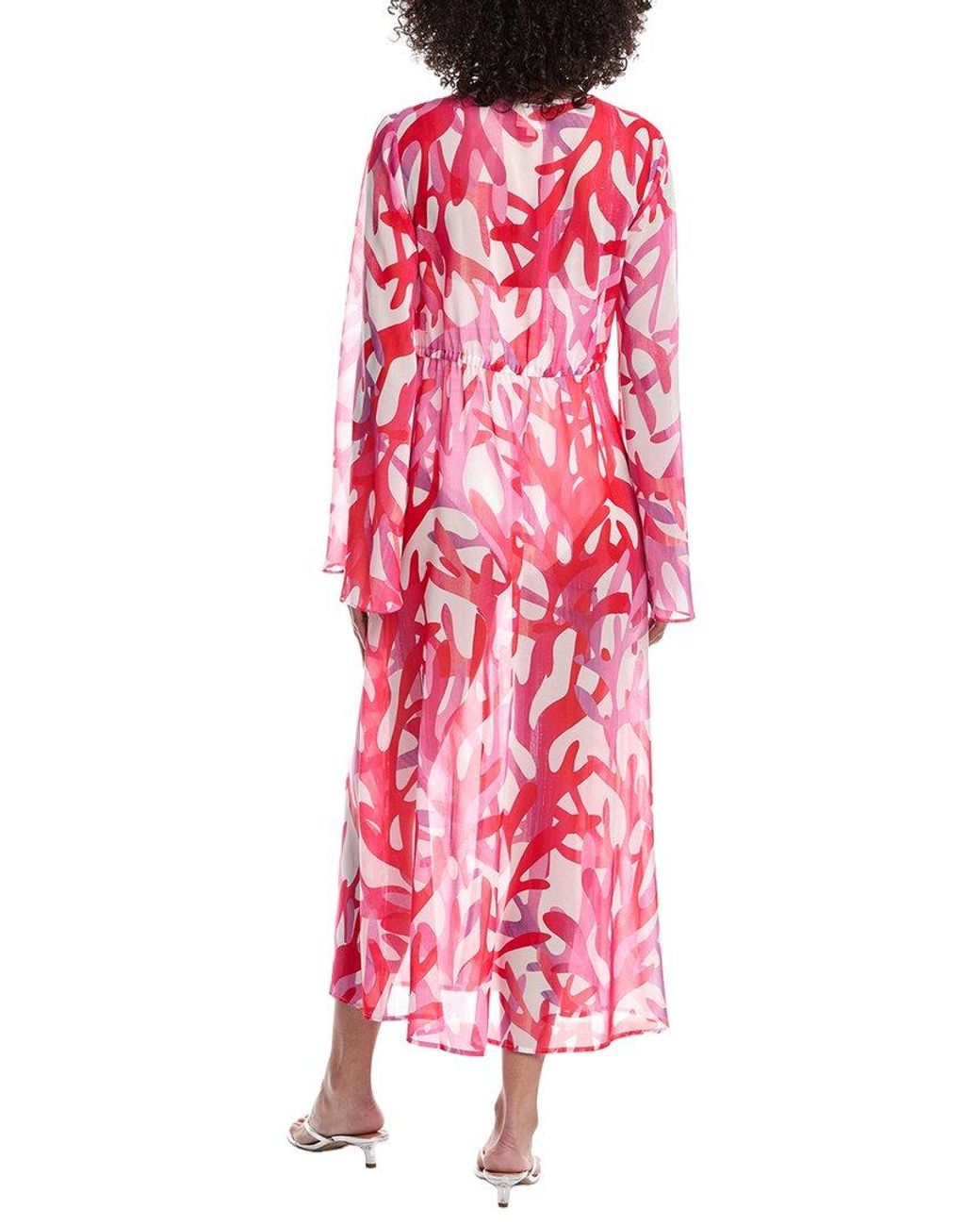 MILLY Pink Vince Chiffon Dress