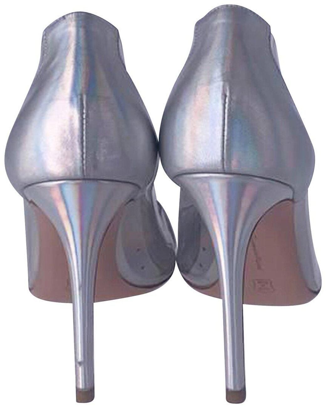 Gianvito Rossi Blue Leather Plexi Laser Pump (authentic Pre-loved)