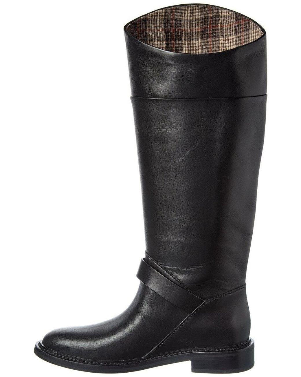 Rag & Bone Black Hayden Leather Riding Boot