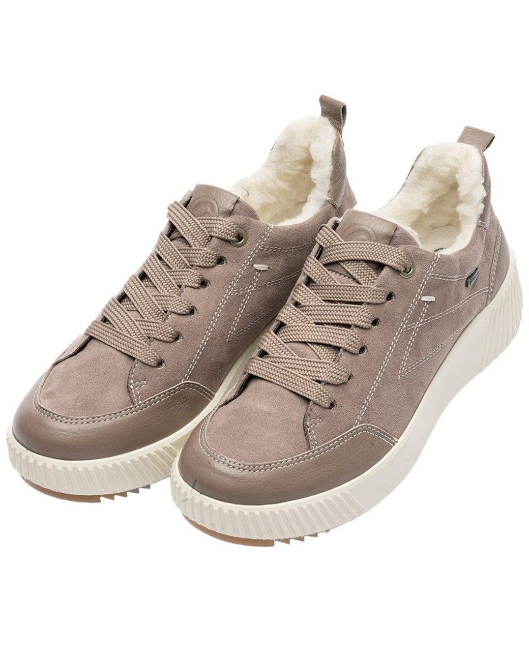 Ara Natural Delphi Suede & Leather Sneaker