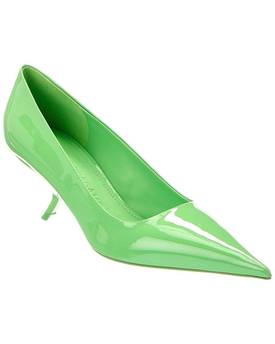 Ferragamo Green Eva 55 Patent Pump