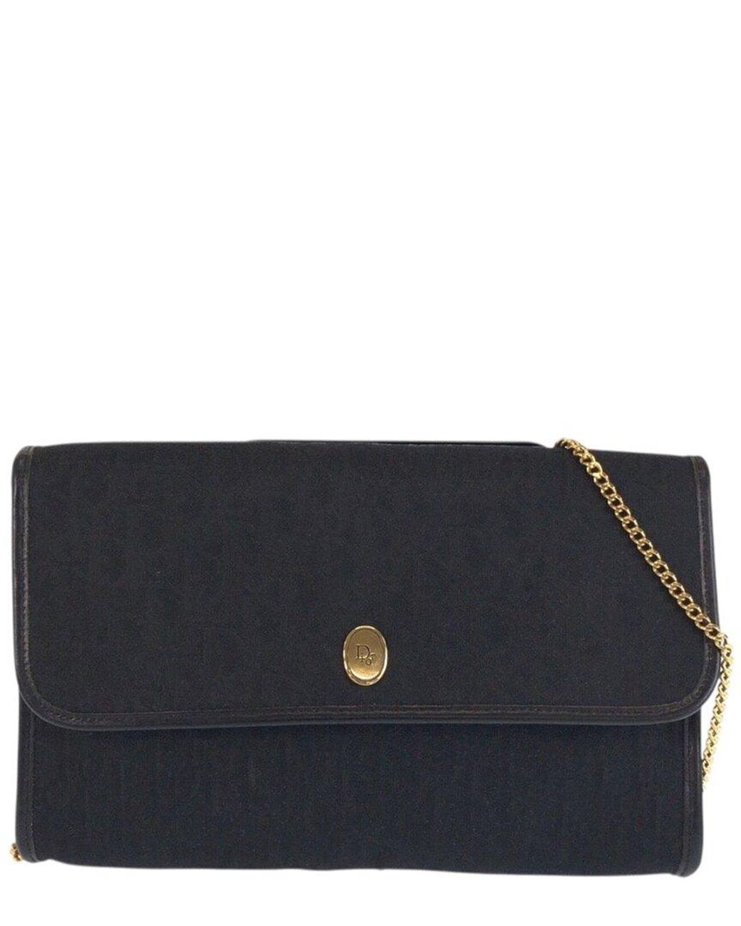 Dior Black Canvas Trotter Shoulder Bag (authentic Pre-loved)
