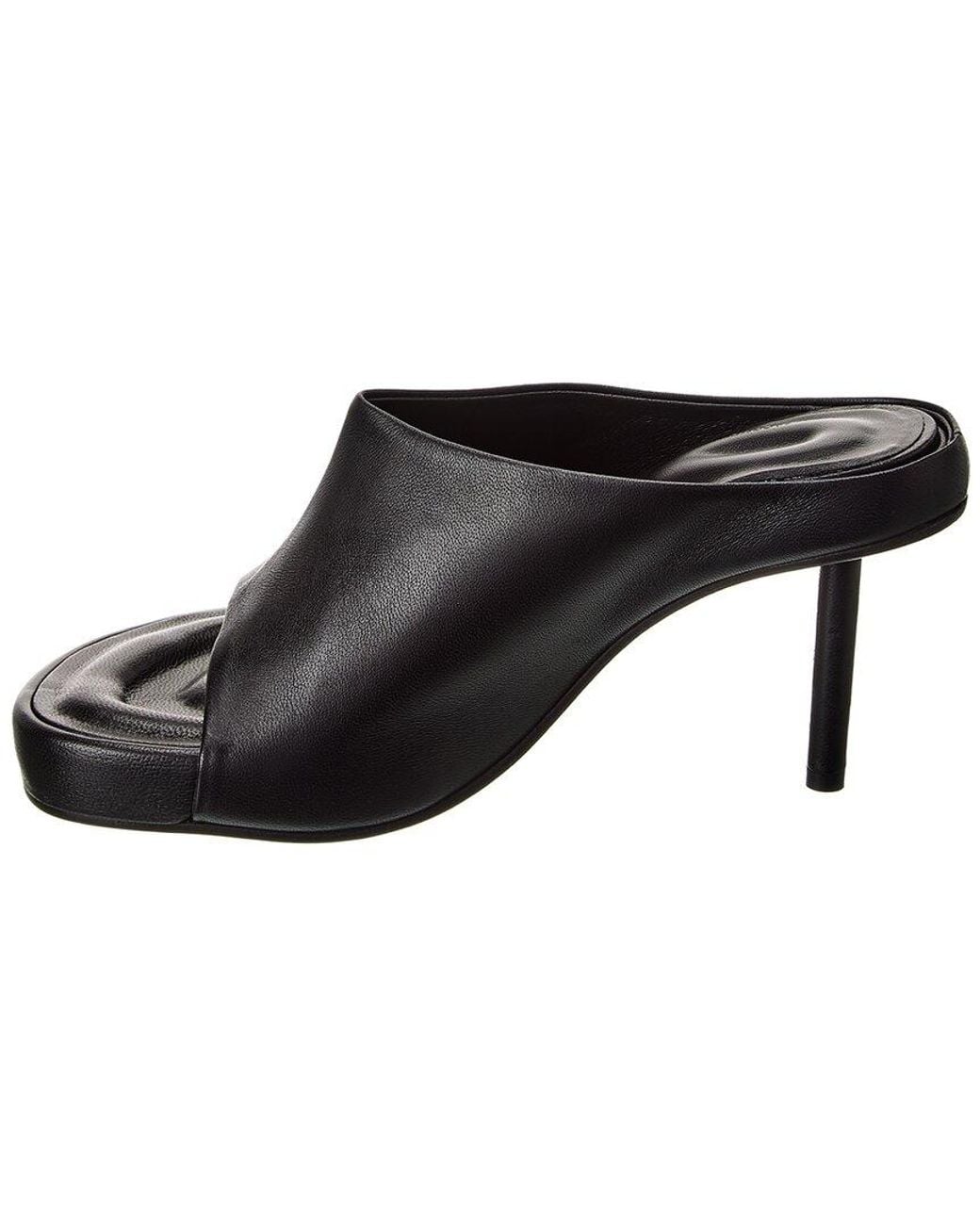 Jacquemus Black Les Mules Nuvola Leather Sandal
