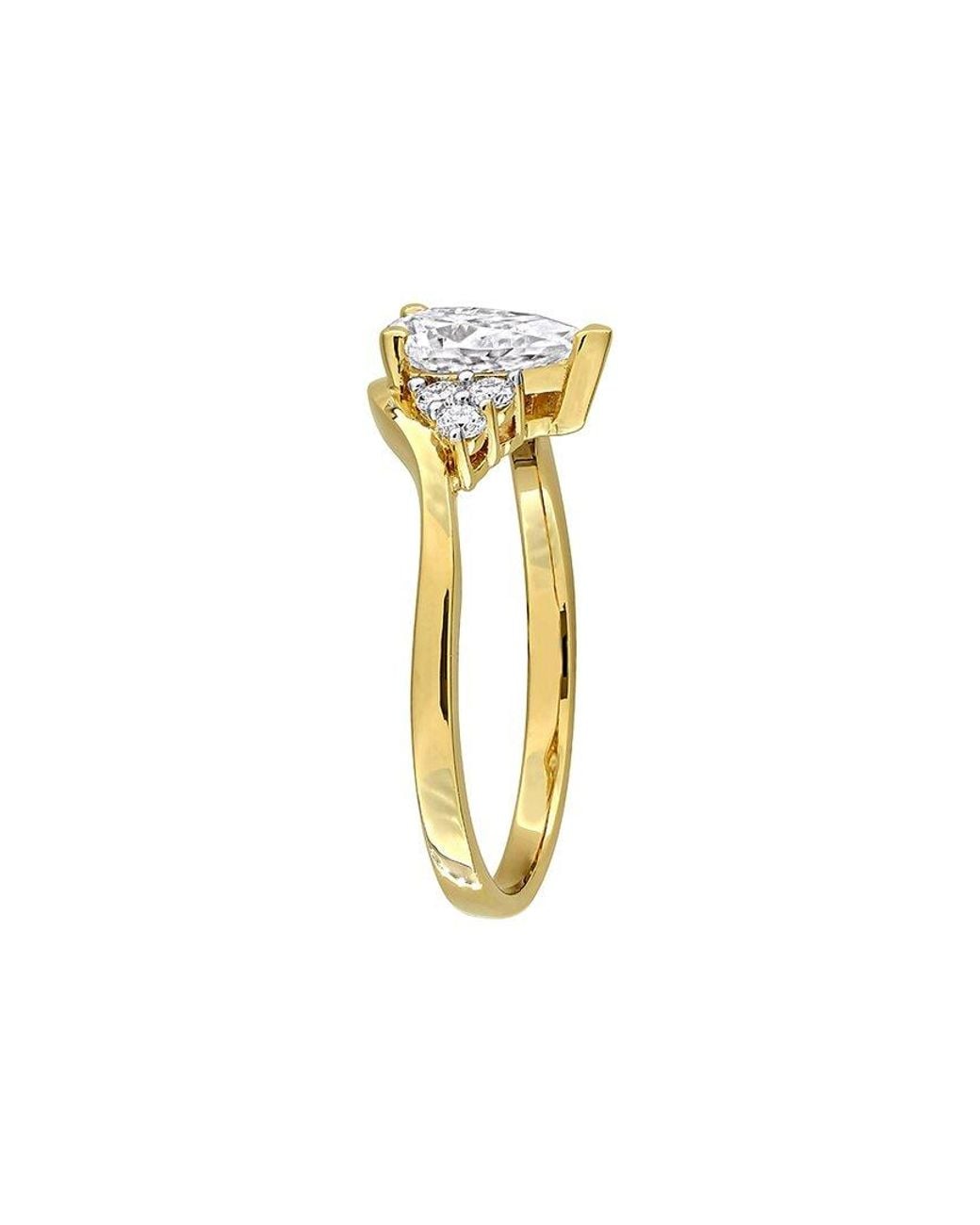 Rina Limor White 1.15 Ct. Tw. Created Moissanite Engagement Ring