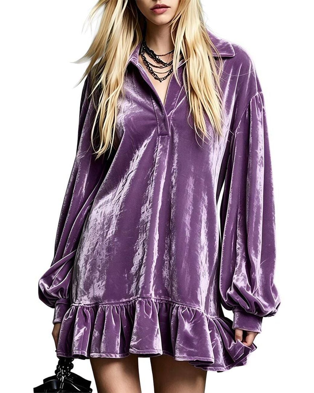 Olivia Taylor Purple Mini Dress