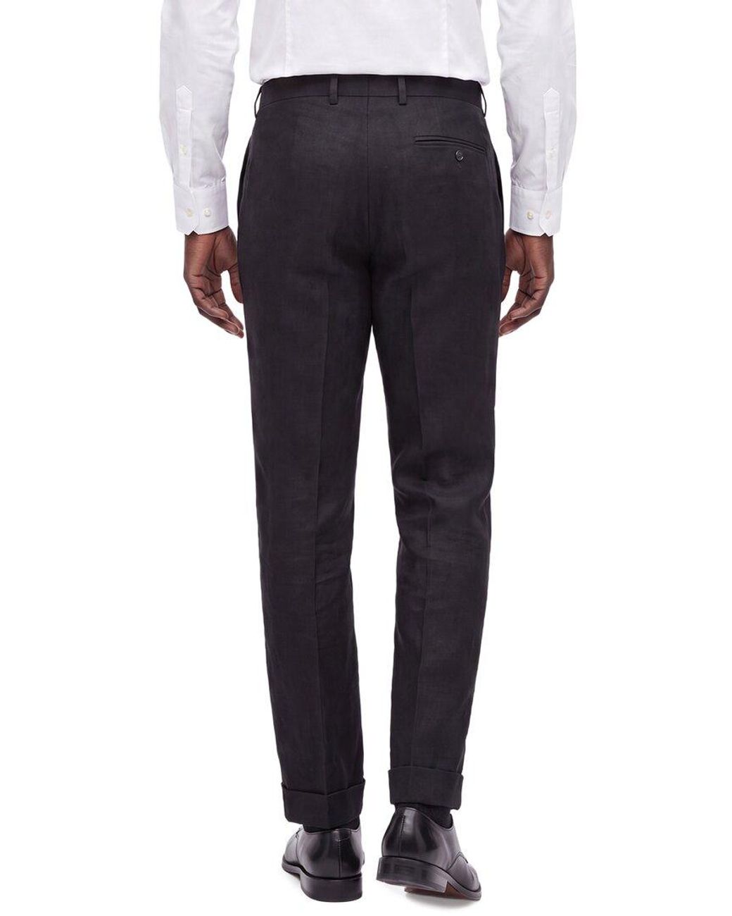 Kilgour Black Wool Trouser for men