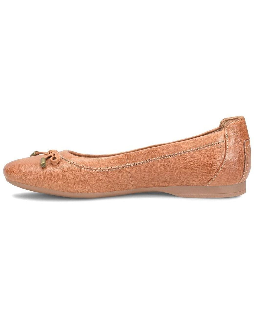 Comfortiva Brown Keegan Leather Flat