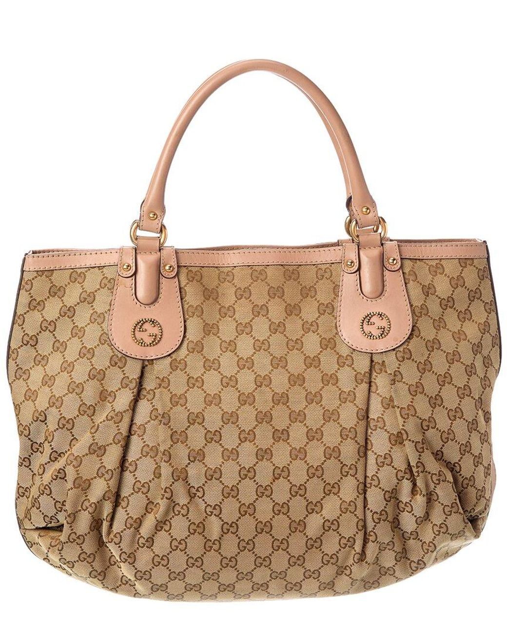 Gucci Brown Canvas Scarlett Tote (Authentic Pre-Loved)