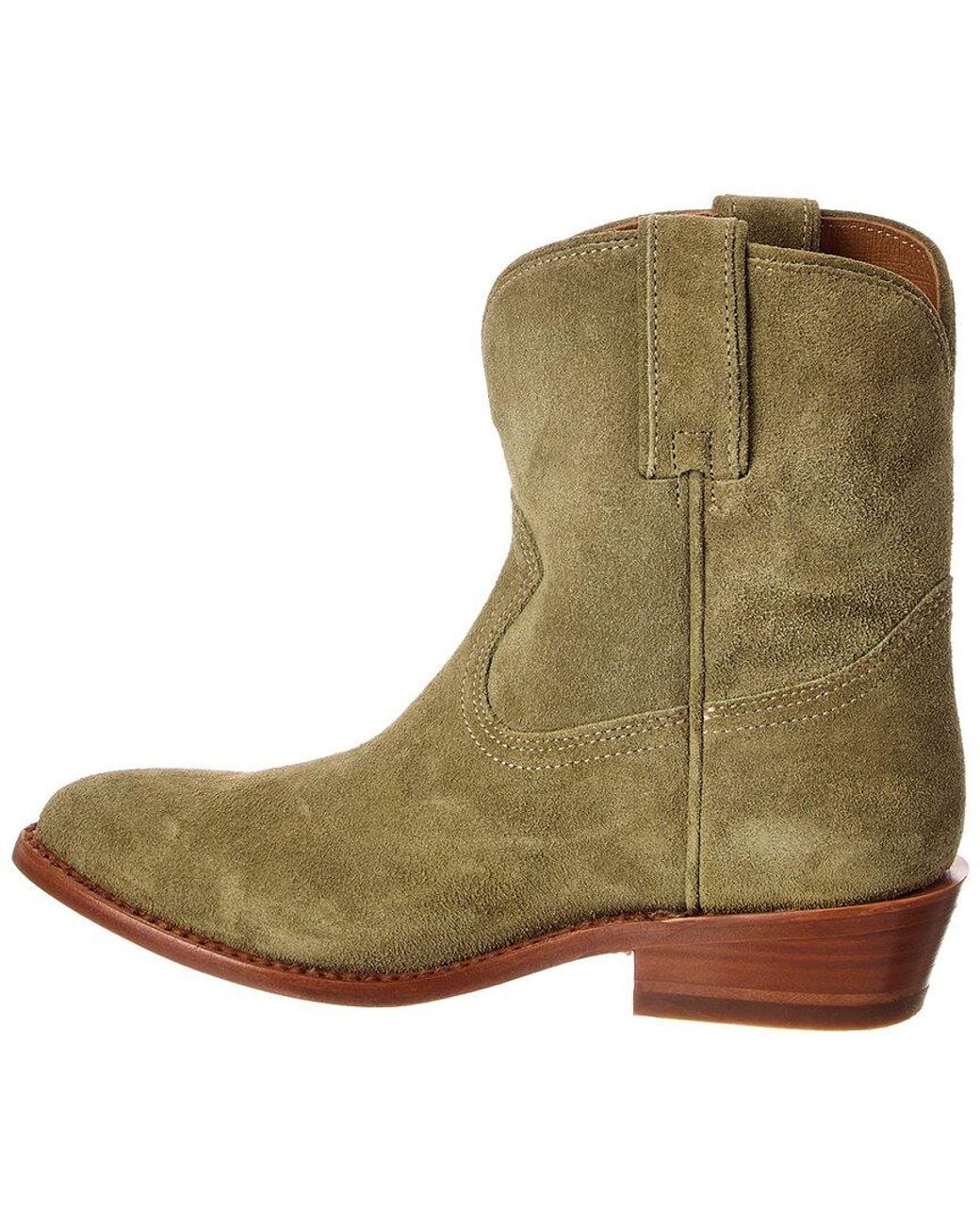 Frye Green Billy Short Suede Bootie