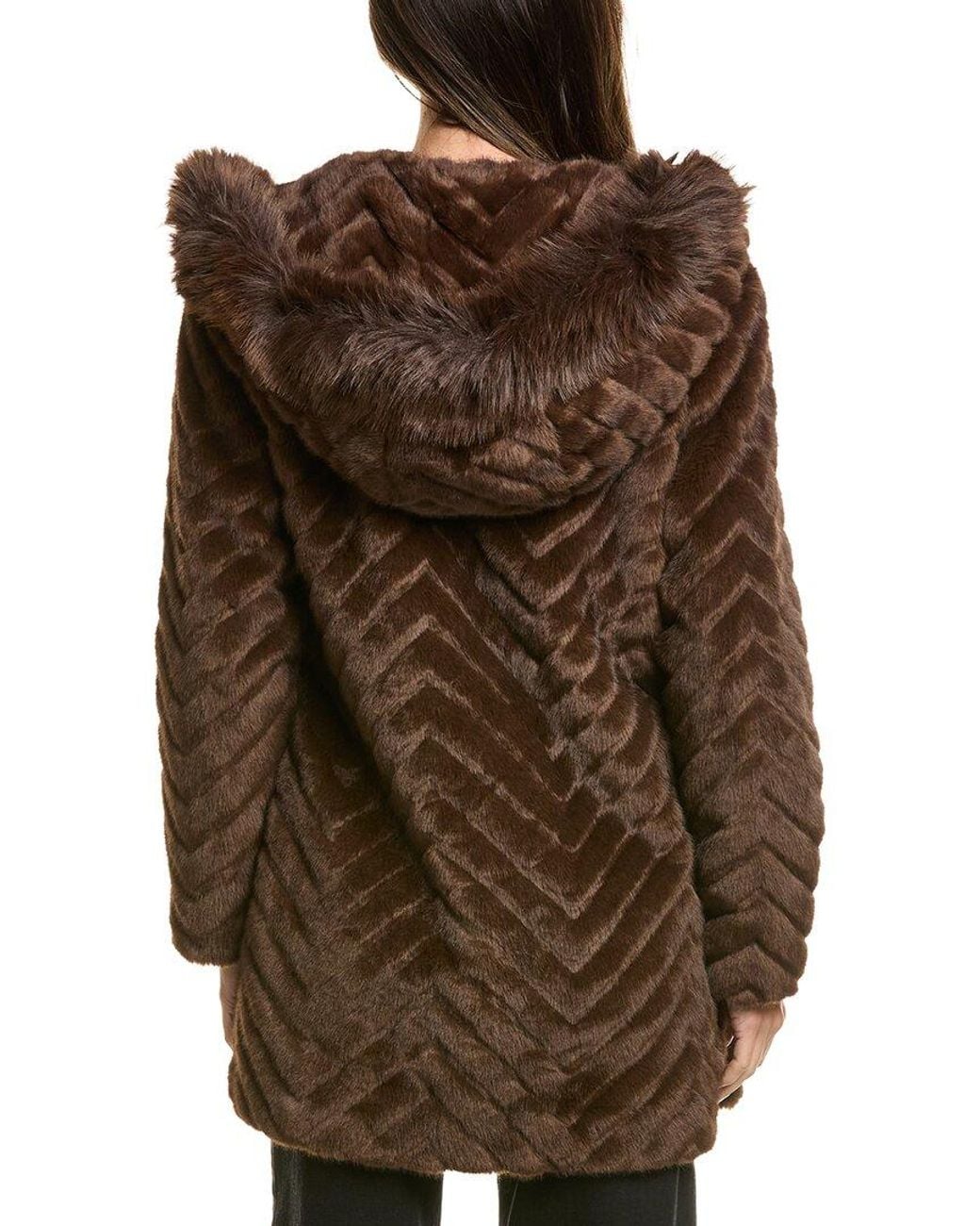 Via Spiga Brown Hooded Jacket