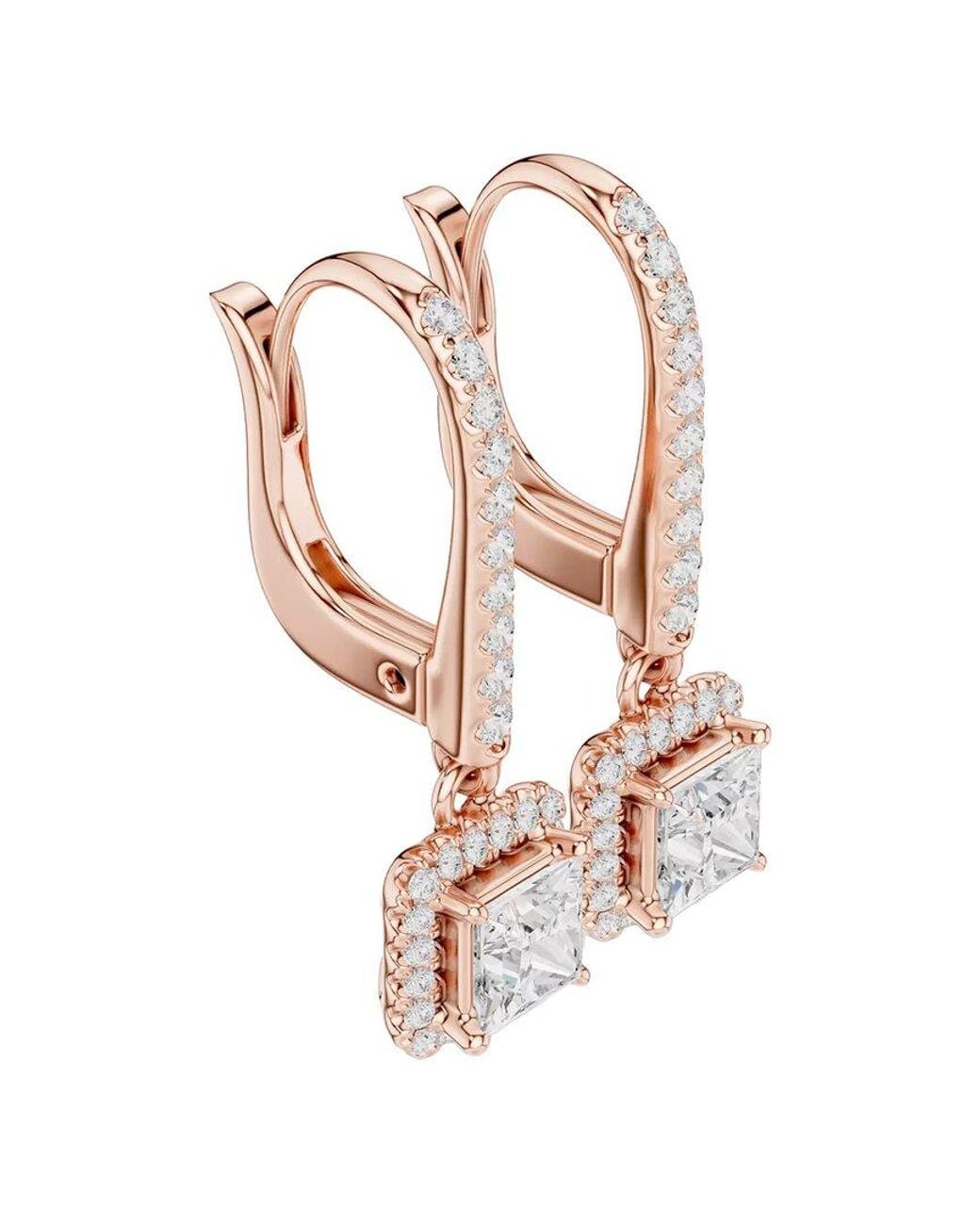 Lab Grown Diamonds White 14K Rose 0.85 Ct. Tw. Lab-Grown Diamond Earrings