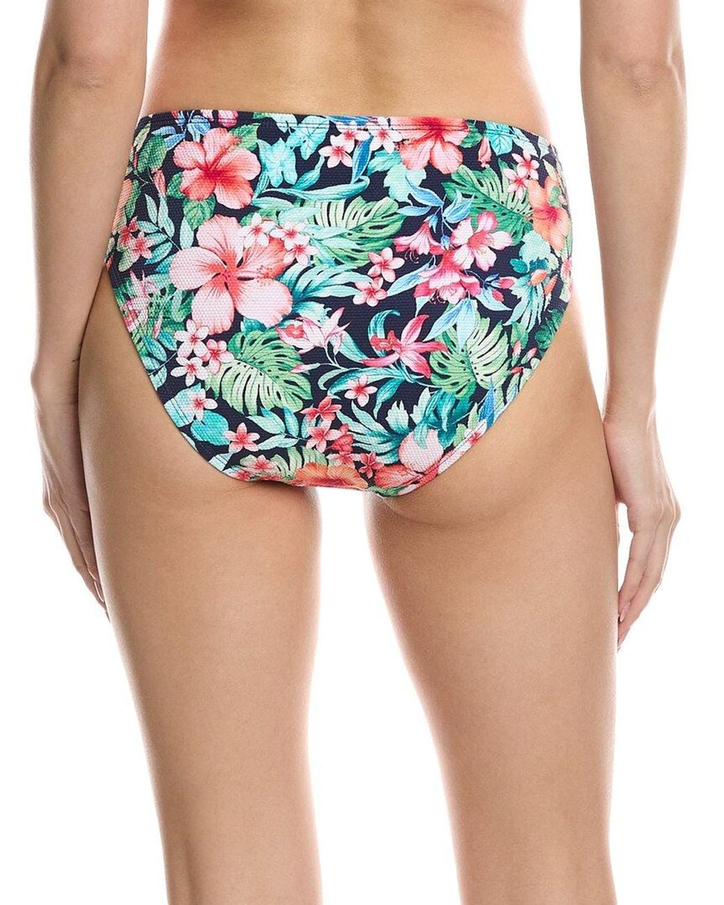 Tommy Bahama Blue Island Cays Flora High-Waist Bikini Bottom