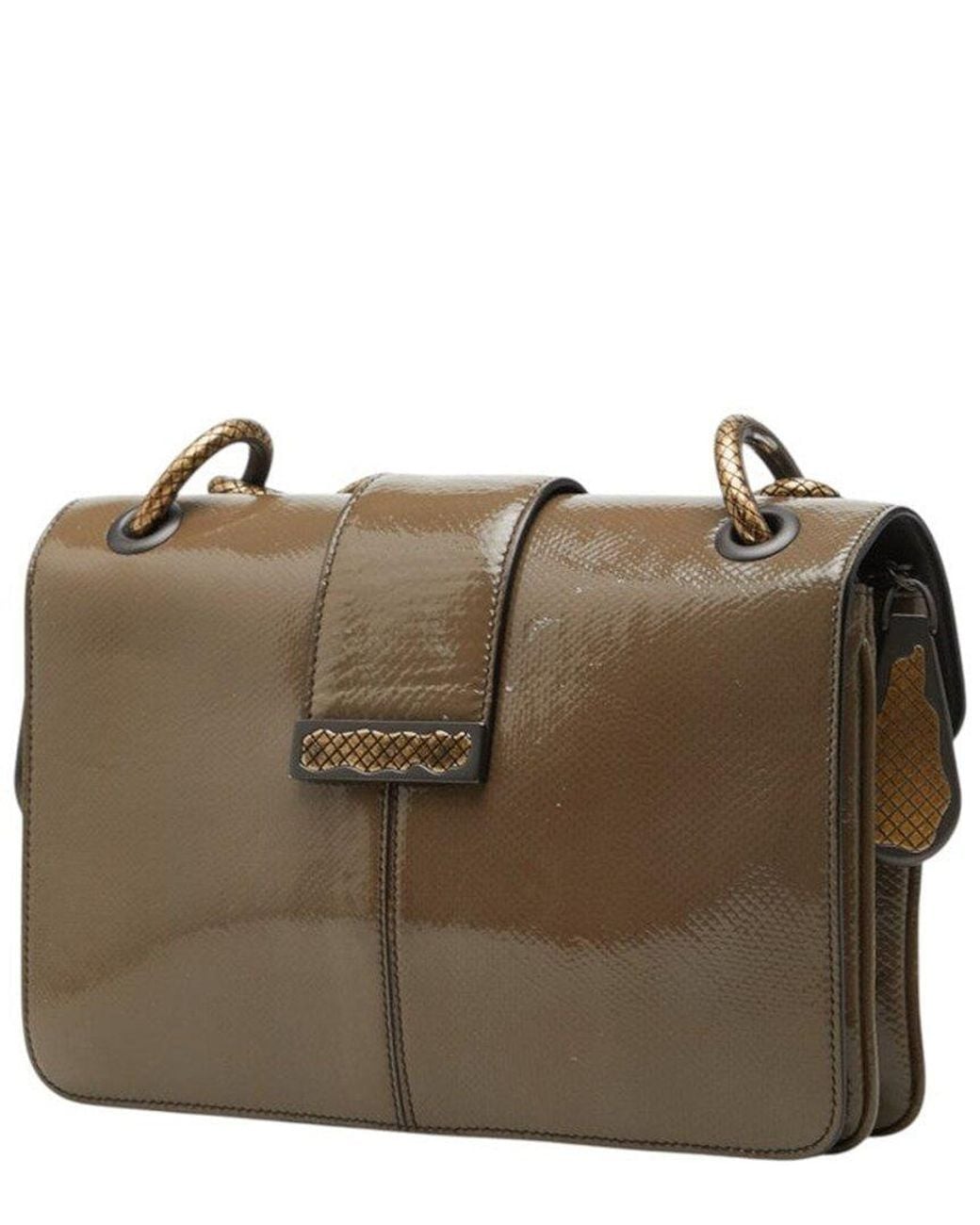Bottega Veneta Brown Intrecciato Leather Shoulder Bag (Authentic Pre- Loved)