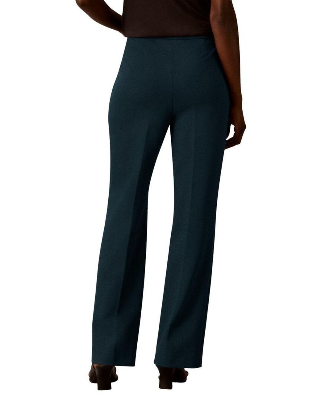 Calvin Klein Black High Rise Pull On Boot Leg Pant