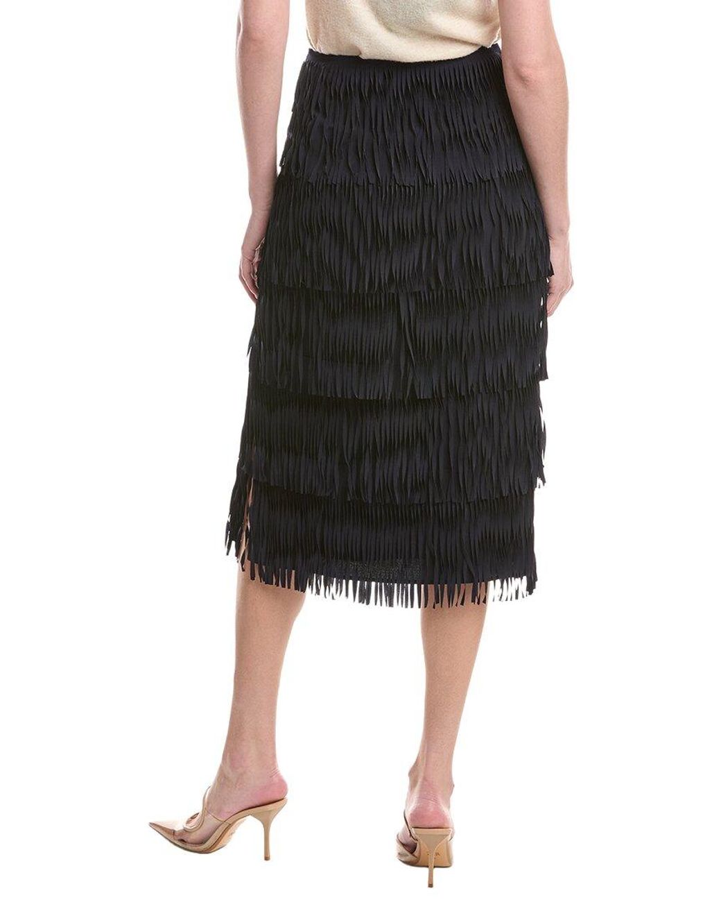 Tahari Black The Tilda Skirt