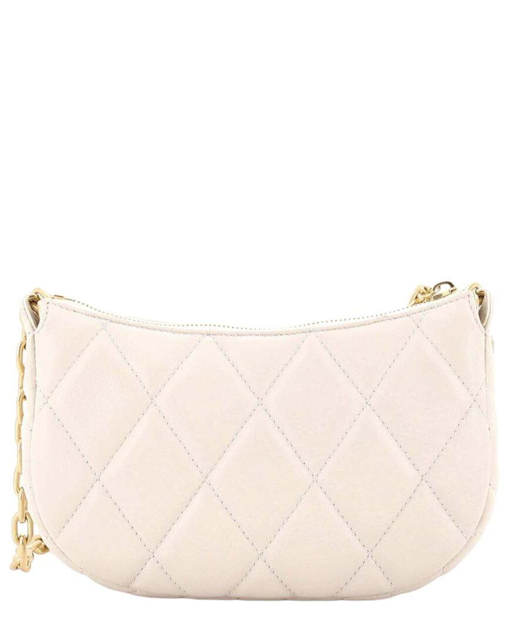 Burberry Natural Rocking Horse Chain Pouch Quilted Mini (authentic Pre-loved)