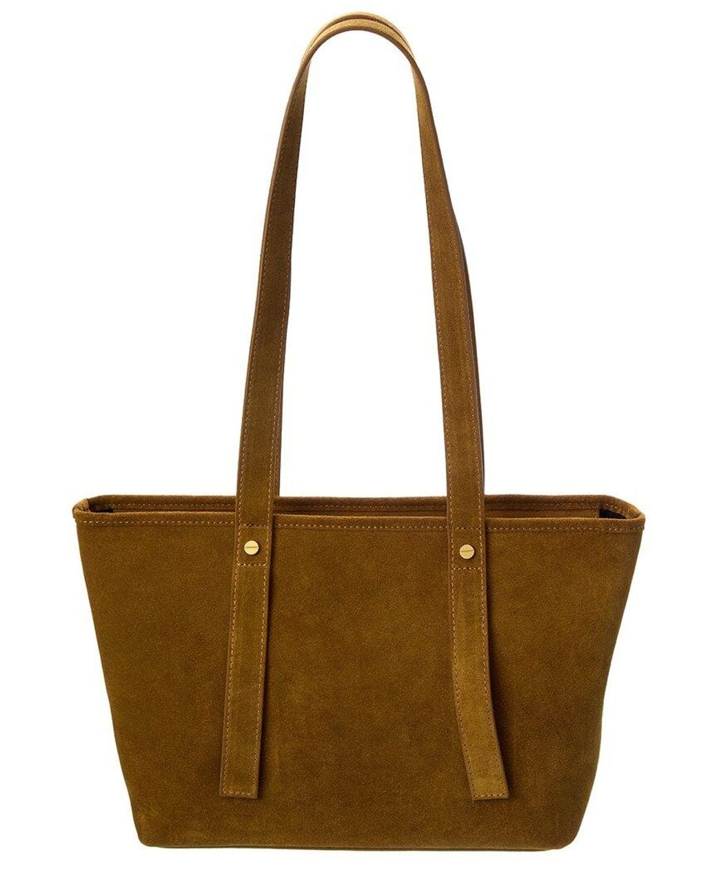 Off-White c/o Virgil Abloh Brown Small Zip Day Off Suede Tote