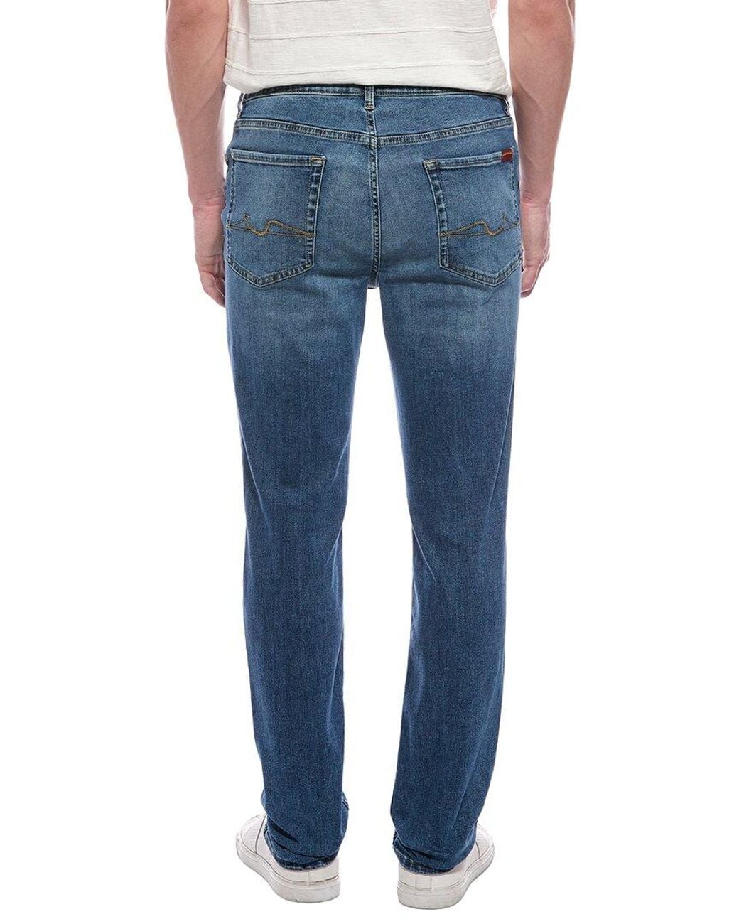 7 For All Mankind Blue Slimmy Fishers Jean for men