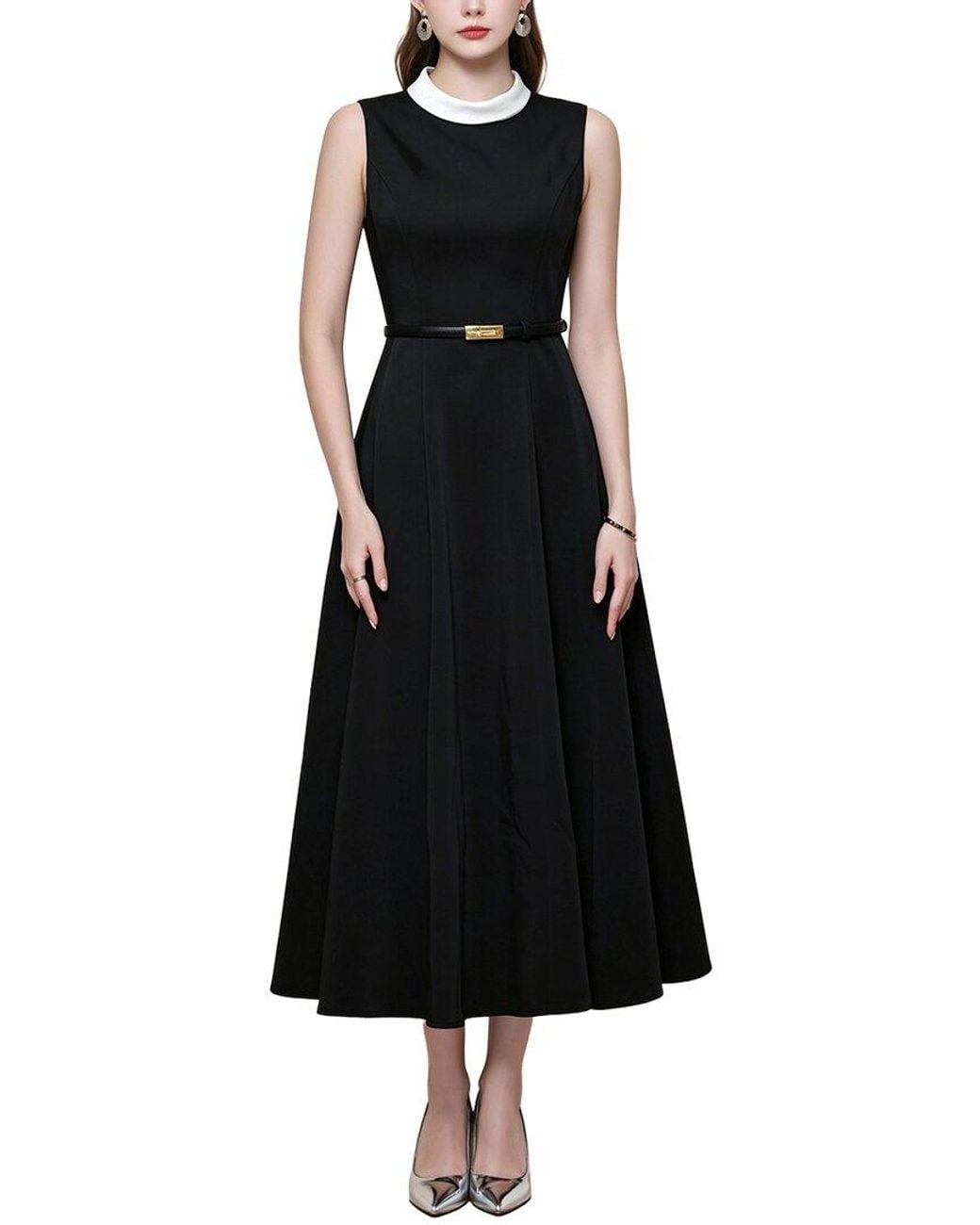 Kaimilan Black A-Line Dress