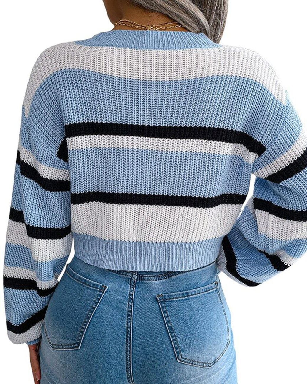Lily Kim Blue Sweater