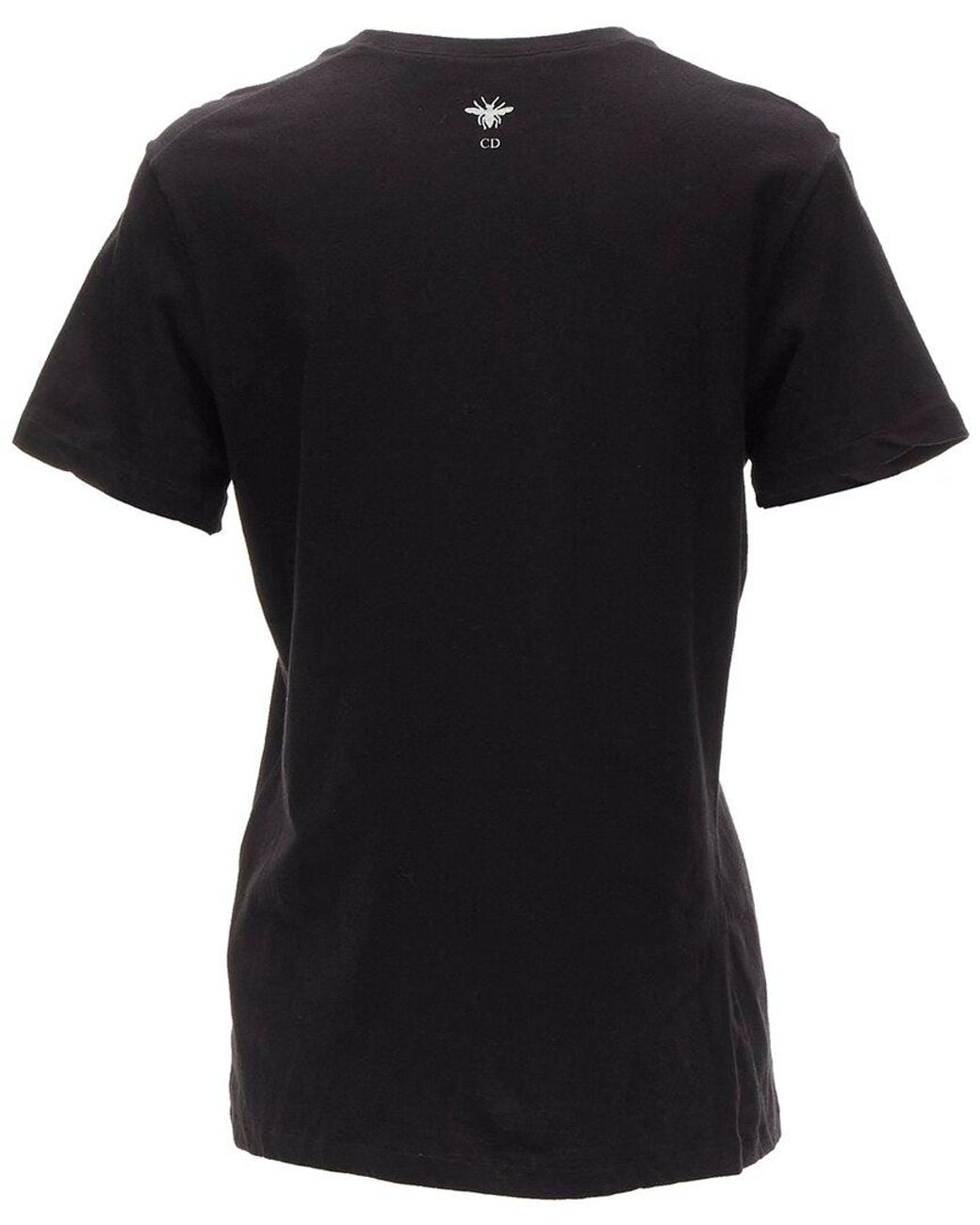 Dior Black Linen Logo T-Shirt, Size Int (Authentic Pre-Loved)