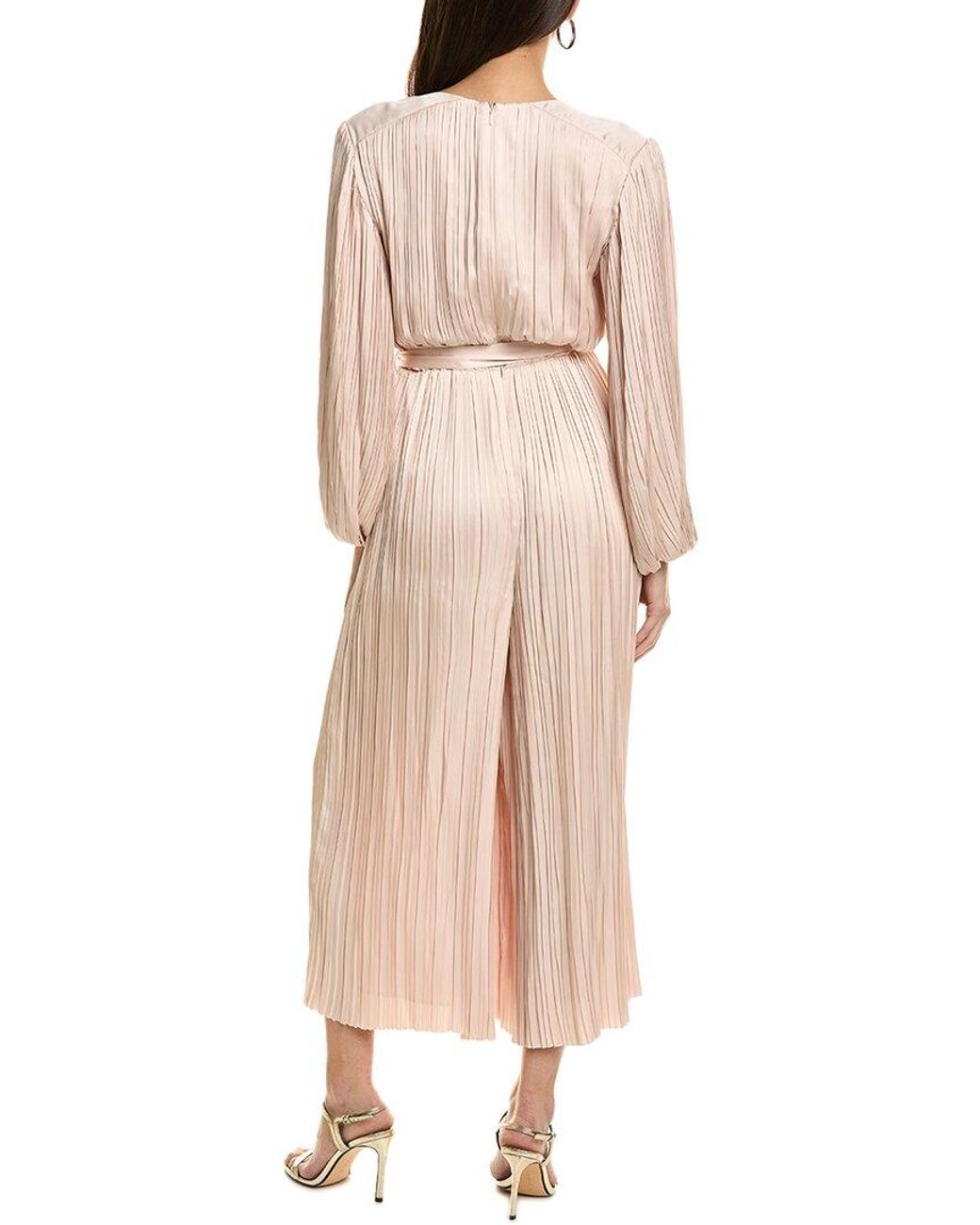 Tahari Natural Soft Pleat Jumpsuit