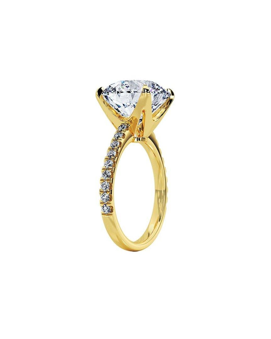 Lab Grown Diamonds White 14K.00 Ct. Tw. Lab-Grown Diamond Ring