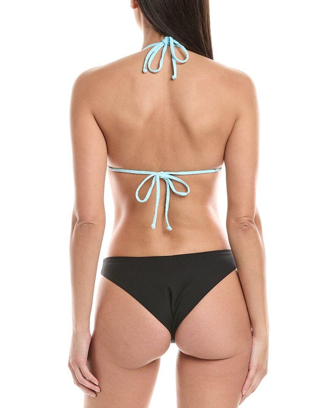 VYB Blue Jolie Adjustable Tunnel Triangle Bikini Top