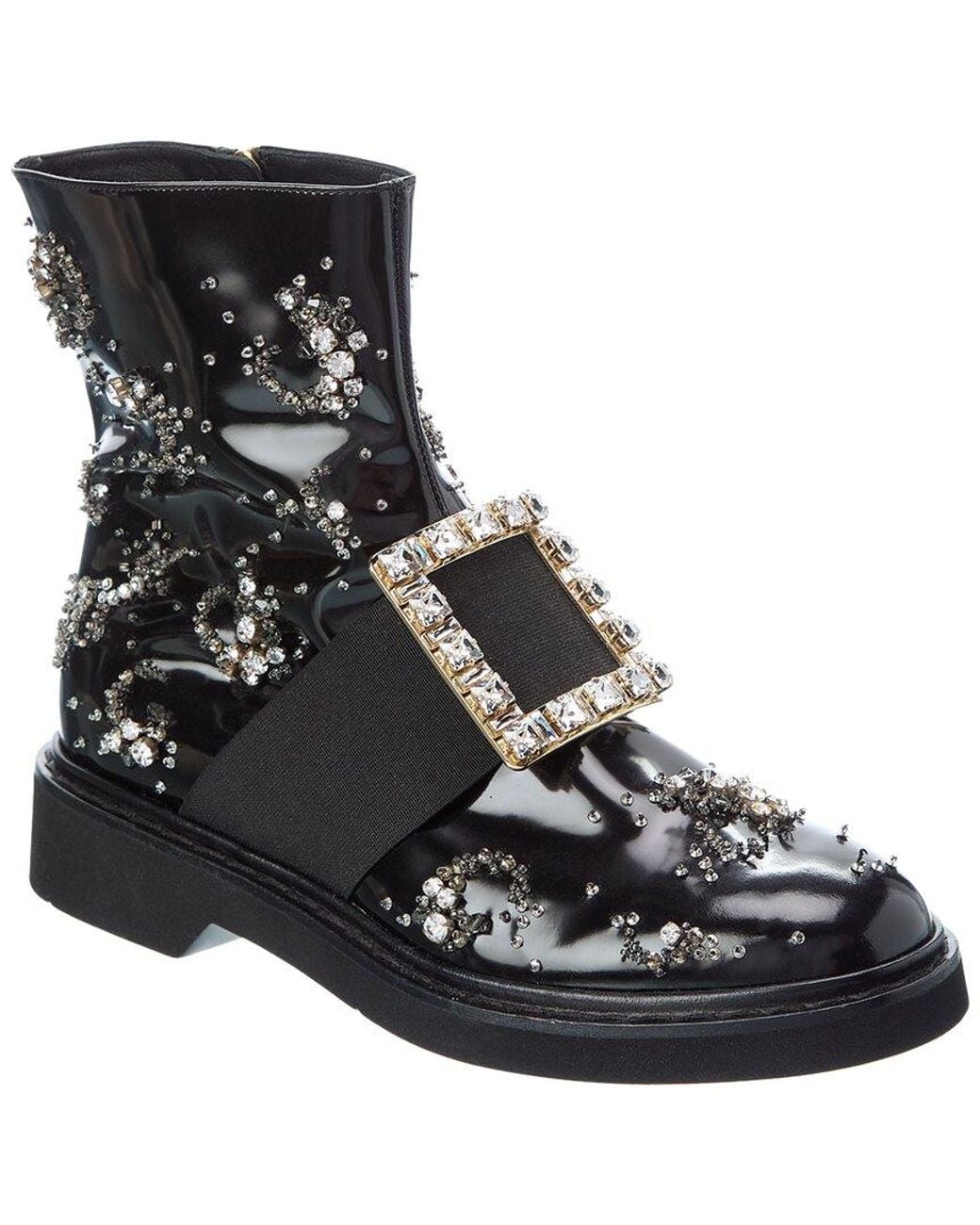 Roger Vivier Black Leather Boot