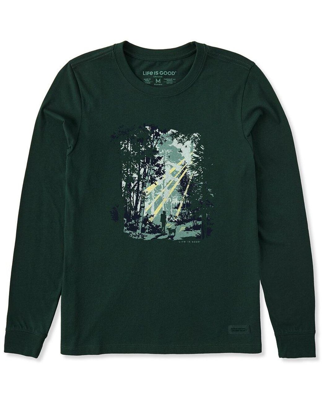 Life Is Good. Green Crusher T-Shirt
