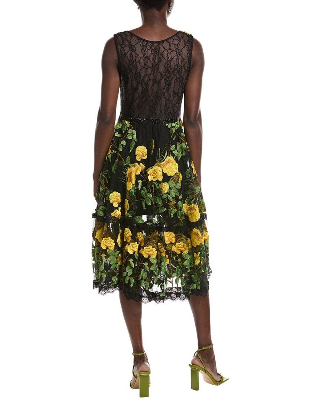 HELSI Yellow Cathy Midi Dress