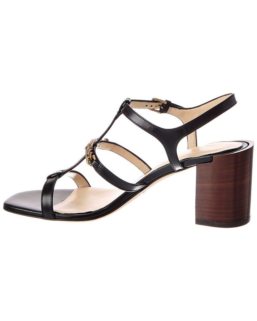 Tod's Metallic Leather Sandal