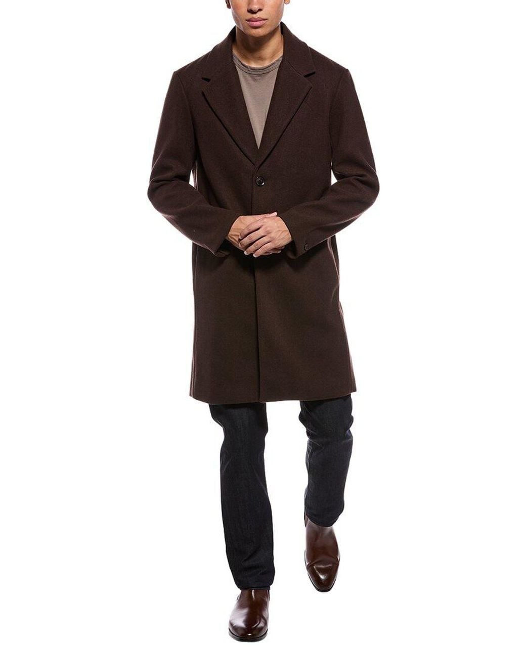Jason Wu Black Classic Single Breasted Topcoat for men