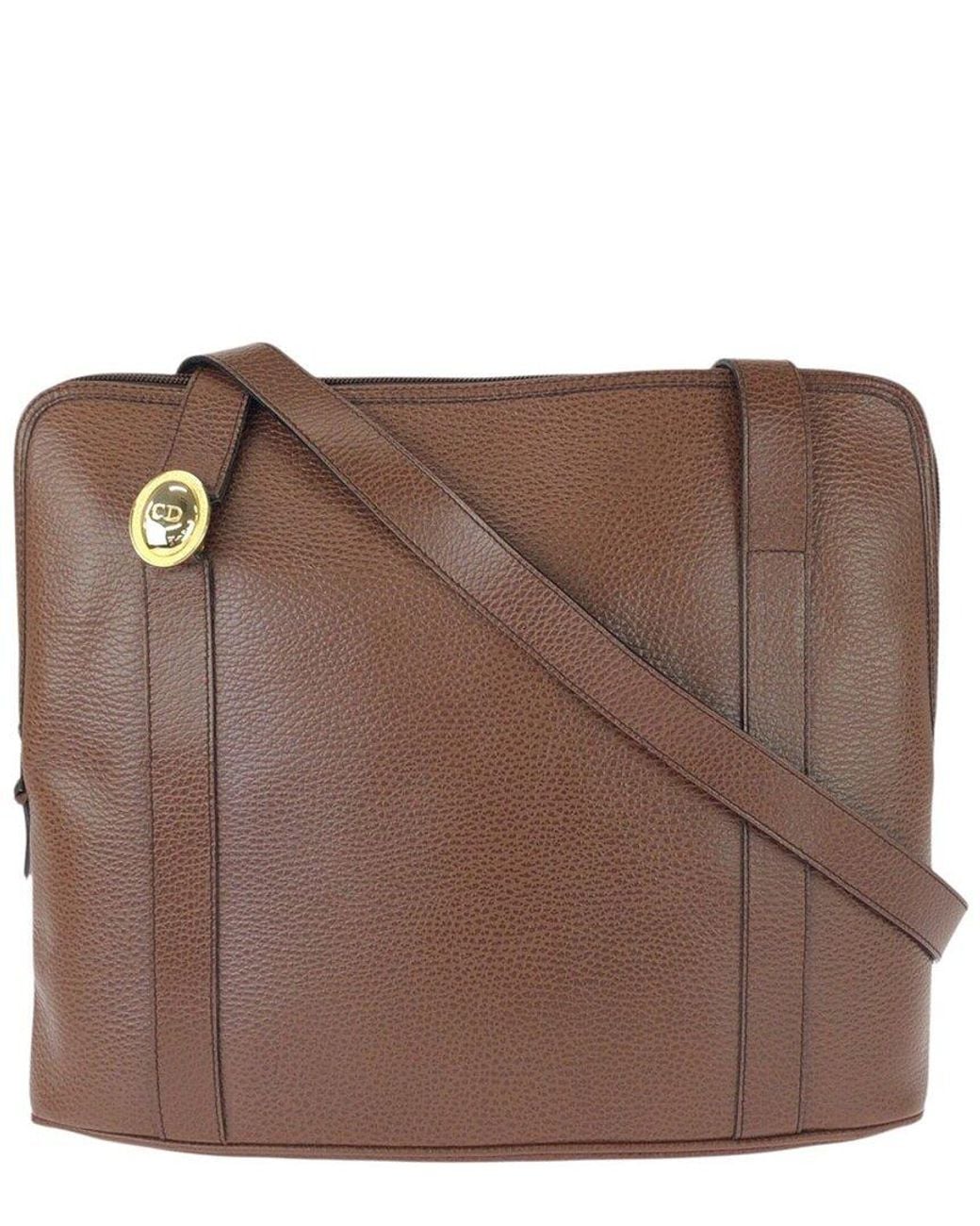 Dior Brown Others Cd Logo Shoulder Bag (Authentic Pre-Loved)