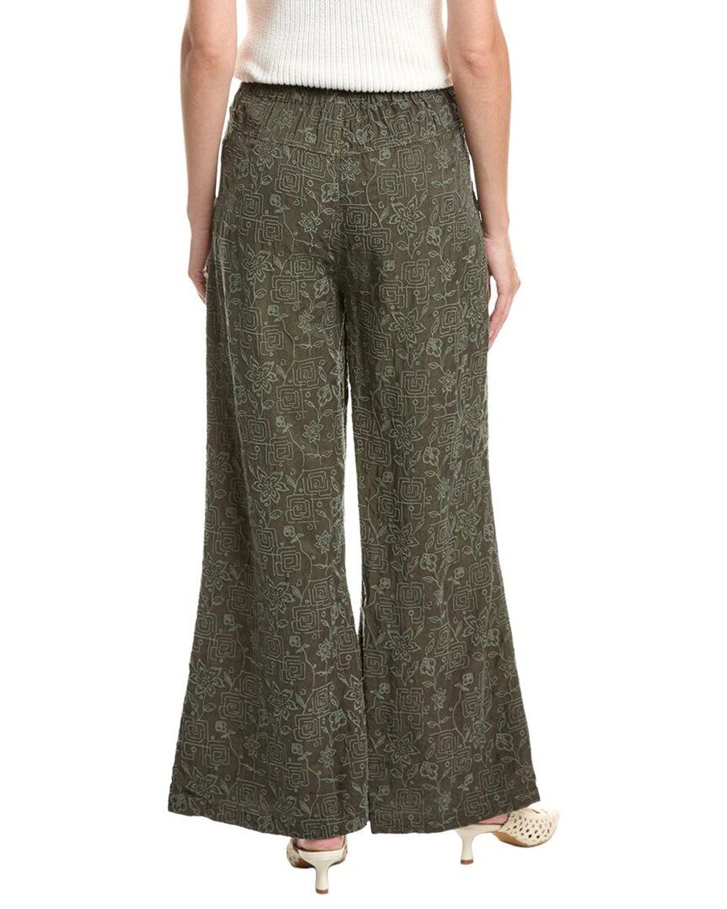 Johnny Was Green Nena Palazzo Pant