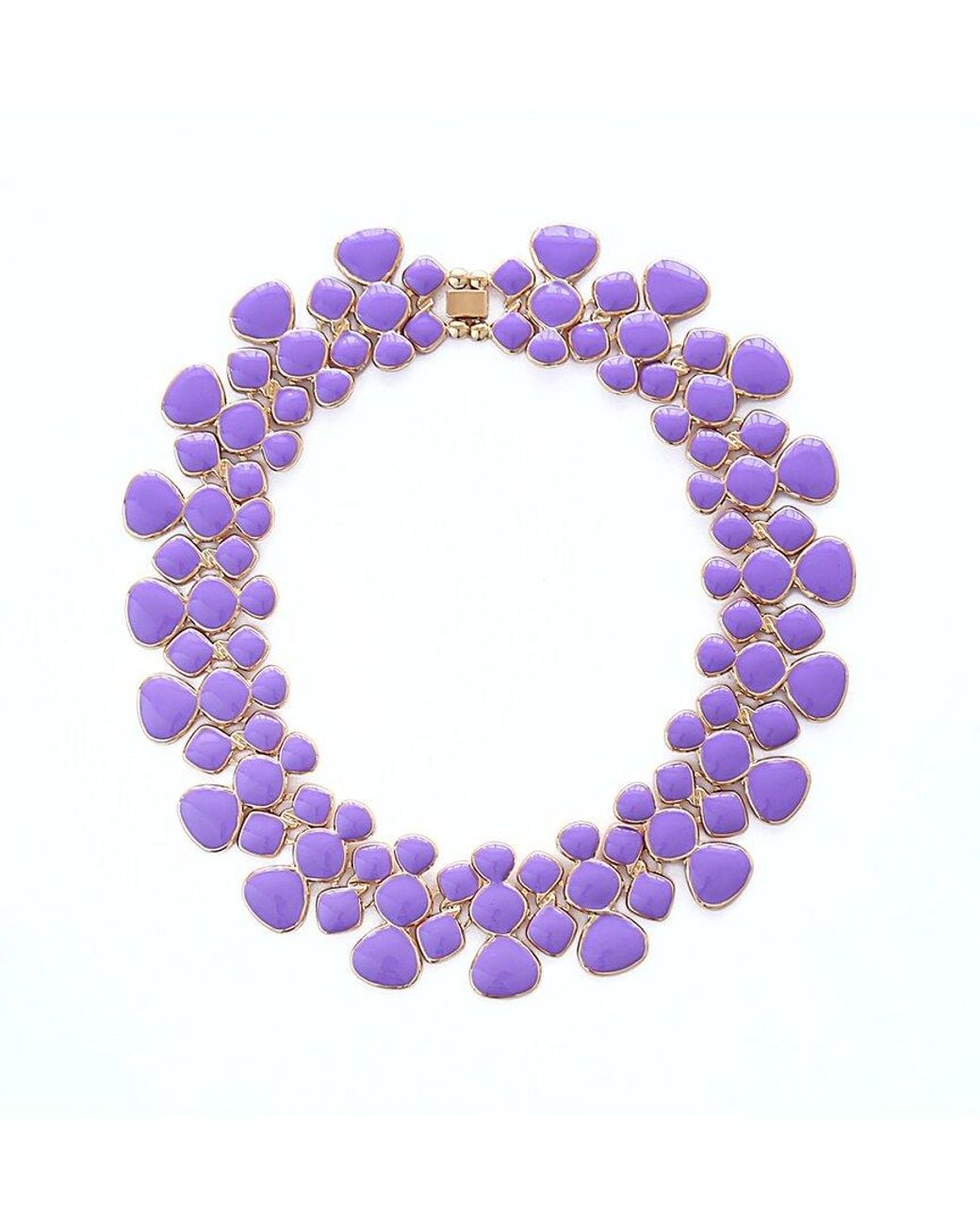 Eye Candy LA Purple Adel Necklace