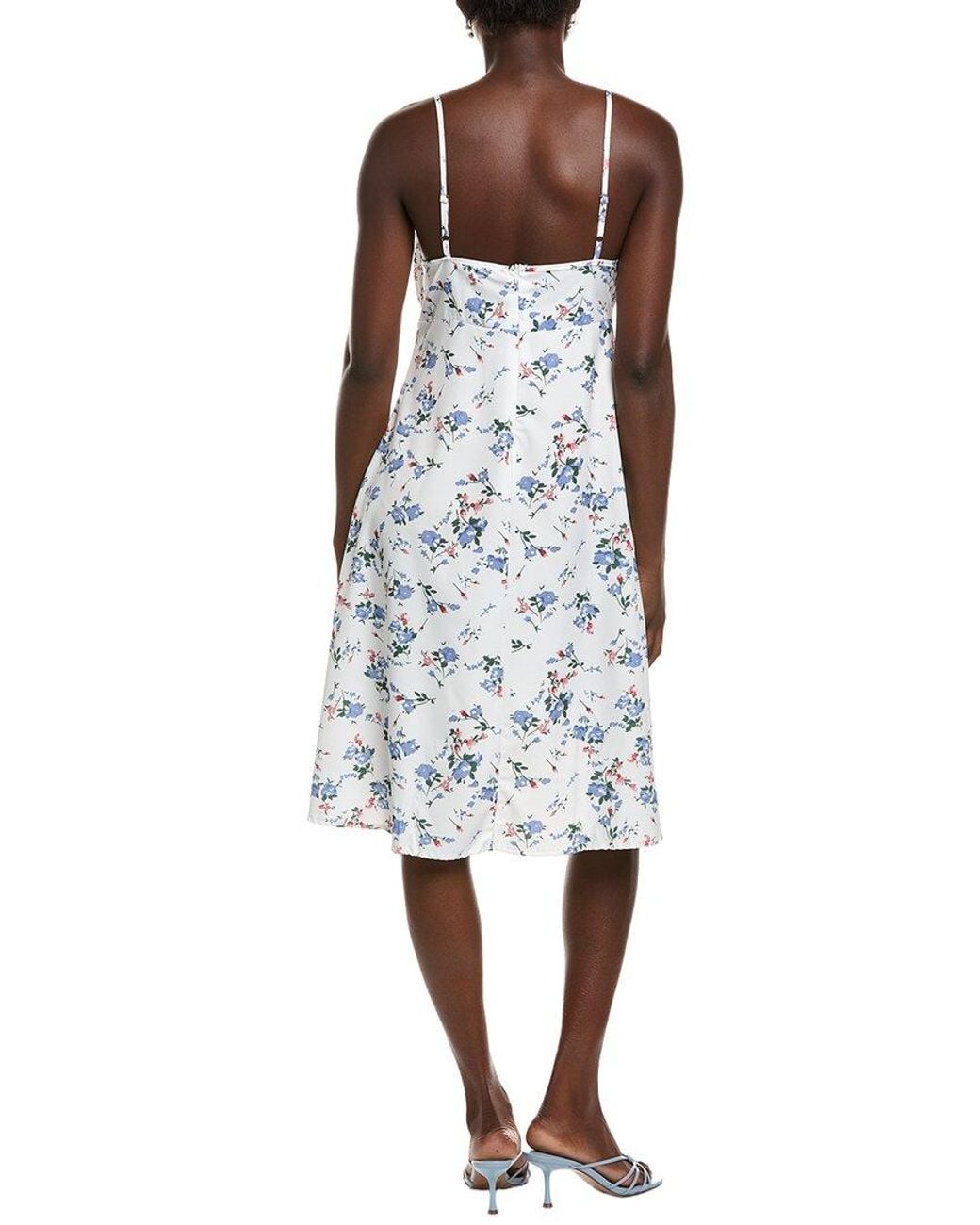 IPPONELLI White Floral Midi Dress