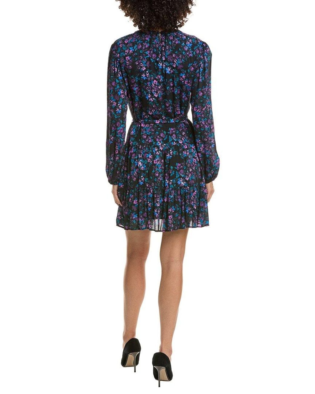 Bella Dahl Blue Tiered Mini Dress