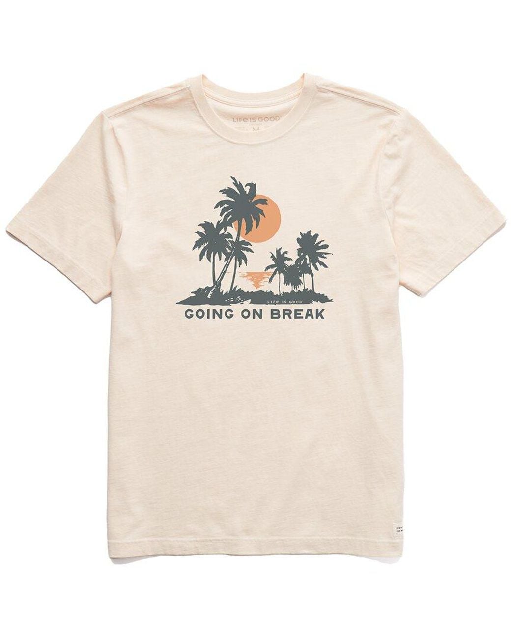 Life Is Good. Natural Crusher T-Shirt for men