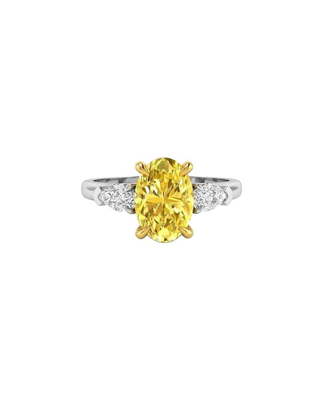 Lab Grown Diamonds Metallic 14K 2.50 Ct. Tw. Lab-Grown Diamond Engagement Ring