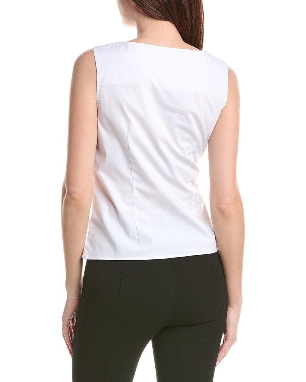 Renuar White Woven Blouse