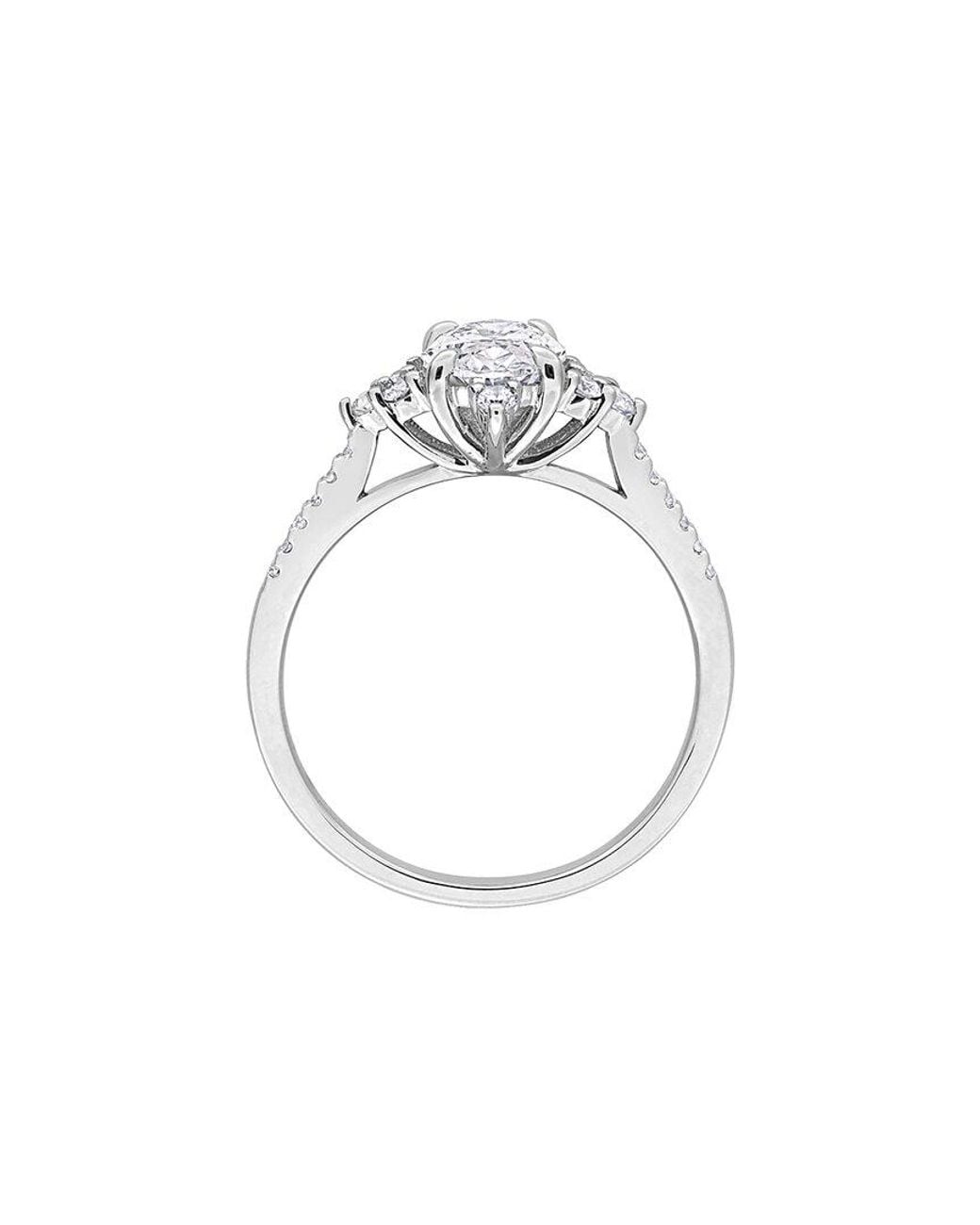 Created Forever White 14K 1.25 Ct. Tw. Lab-Grown Diamond Engagement Ring
