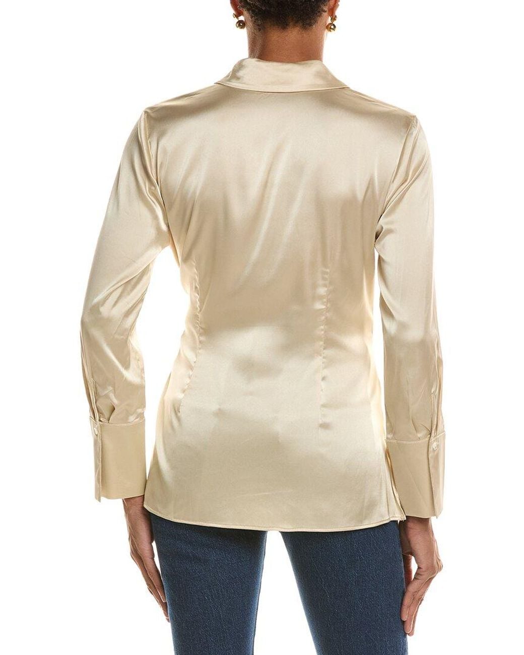 J.McLaughlin Natural Salma Silk Blouse