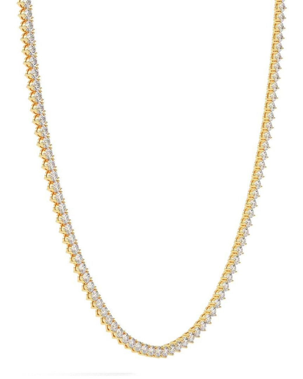 Diamond Select Cuts White 14K 10.00 Ct. Tw. Diamond Pendant Necklace